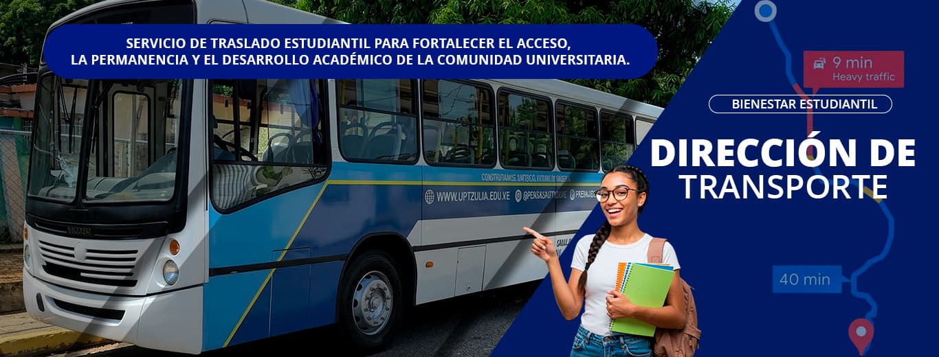 Banner de la Dirección de Transporte